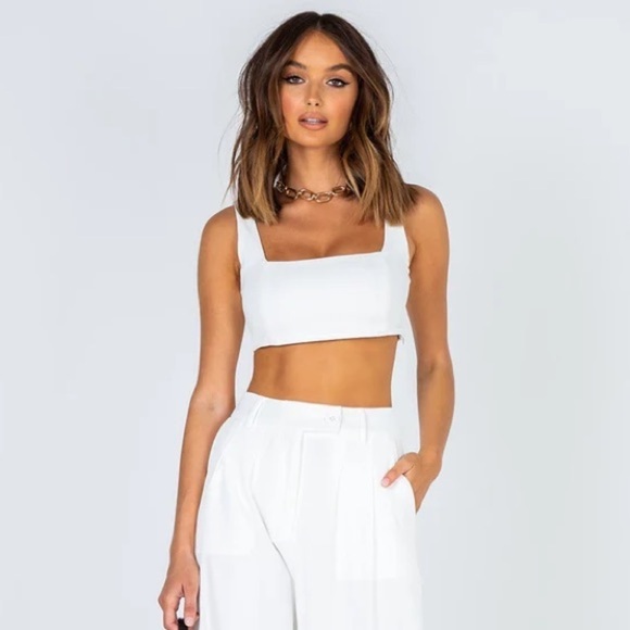 PRINCESS POLLY Huxley Top In White - Picture 3 of 5